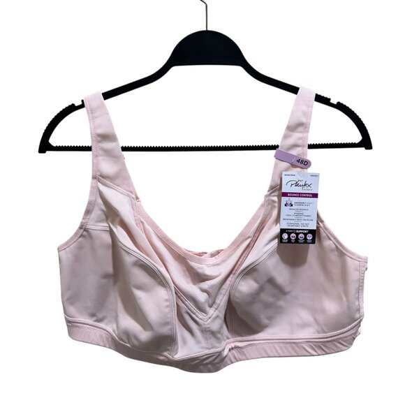 Playtex Womens Size 48D Pink Secrets Bounce Control Wireless Bra Style #US4221 - Picture 2 of 7